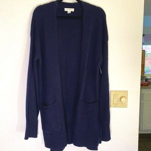 Treasure & Bond Easy Throw-On Navy Cardigan